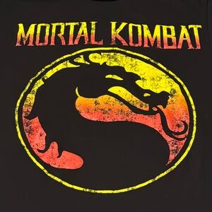 MORTAL KOMBAT! Black t-shirt, size small- 100% cotton. Video game shirt. Used_💫
